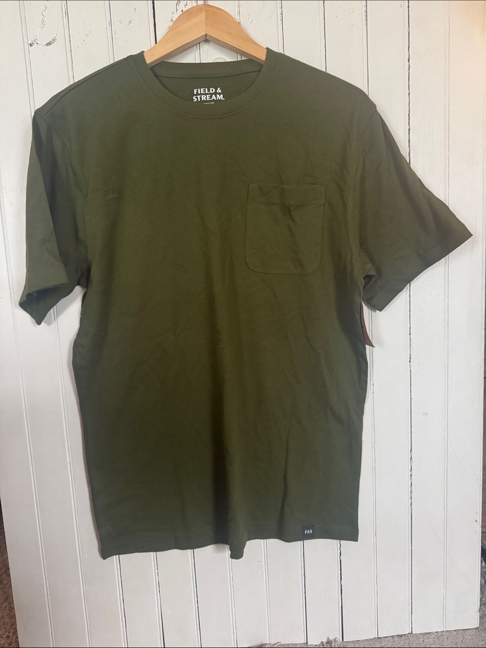 Field & Stream Short-Sleeve Pocket Tee Olive Size S